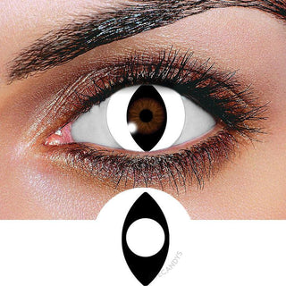 Innovision FX White Viper Color Contact Lens for Dark Eyes - Eyecandys
