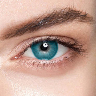 Innovision Fantasy V: 1-tone Blue colored contacts lens for dark eyes - EyeCandys