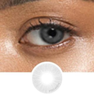 Innovision Fantasy V: 1-tone Forest Grey colored contacts lens for dark eyes - EyeCandys