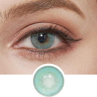 Innovision Luxury Aqua Natural Color Contact Lens for Dark Eyes - EyeCandys