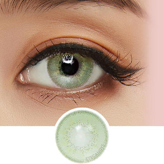 Innovision Luxury Green Natural Color Contact Lens for Dark Eyes - EyeCandys