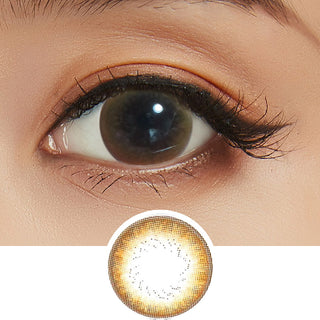 EyeCandys Pink Label Silicone Hydrogel Juju Brown Colored Contacts Circle Lenses - EyeCandys