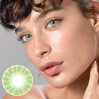 Limited Edition Shade Green Lens (1 PAIR) Color Contact Lens - EyeCandys
