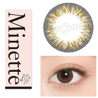 Minette 1-Day Layer Almond Brown (10pk) Colored Contacts Circle Lenses - EyeCandys