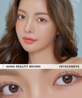 LensMe Akma RealFit Brown (30pk) colored contacts circle lenses - EyeCandy's