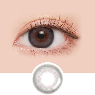 LensMe Blooming Dream Grey Colored Contacts Circle Lenses - EyeCandys