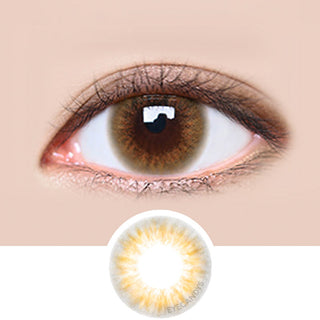 LensMe Ginfizz Cover Brown colored contacts circle lenses - EyeCandy's