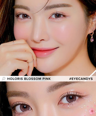 LensMe Holoris Blossom Pink Colored Contacts Circle Lenses - EyeCandys