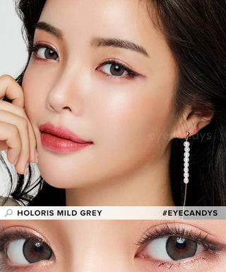 LensMe Holoris Mild Grey Colored Contacts Circle Lenses - EyeCandys