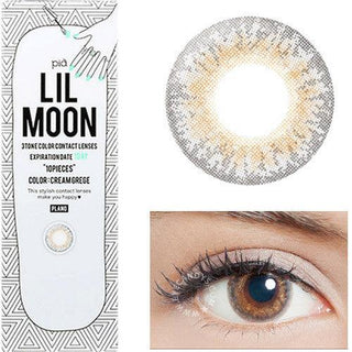 Lilmoon 1-Day Cream Grege (10pk) Color Contact Lens for Dark Eyes - Eyecandys