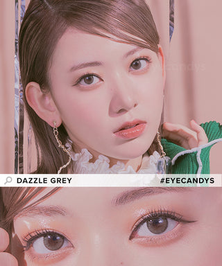 Molak Dazzle Grey (10pk) Colored Contacts Circle Lenses - EyeCandys