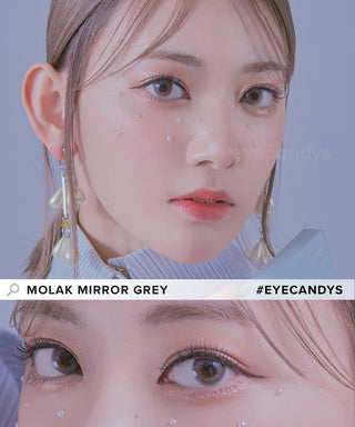 Molak Mirror Grey (10pk) Color Contact Lens - EyeCandys