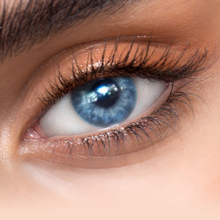 EyeCandys Sugarlook Blue Natural Color Contact Lens for Dark Eyes - EyeCandys