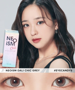 NEO Neoism Chic Grey (50pk) Colored Contacts Circle Lenses - EyeCandys