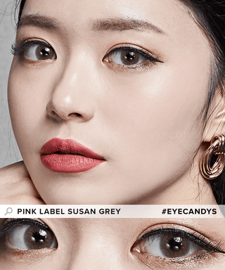Pink Label Susan Grey Colored Contacts Circle Lenses - EyeCandys