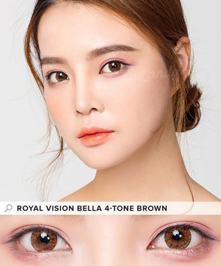 Pink Label Shell Brown Color Contact Lens - EyeCandys