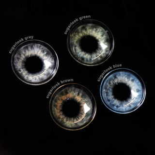 EyeCandys Sugarlook Grey Natural Color Contact Lens for Dark Eyes - EyeCandys