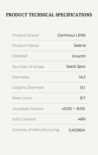 Asian model demonstrating a K-idol-inspired look with Gemhour Selene Hazel coloured contact lenses, highlighting the instant brightening and enlarging effect of the circle contact lenses over dark irises.