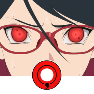 Innovision FX Sharingan Naruto Itachi Series Color Contact Lens for Dark Eyes - Eyecandys