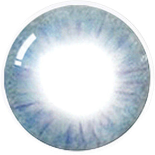 The birthday blue colored contact lens design from Eyecandys displayed against a white background, highlighting the intricate pixel detail