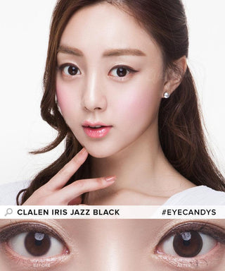 Clalen Iris Jazz Black Colored Contacts Circle Lenses - EyeCandys