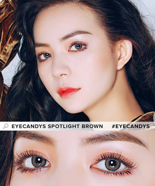 EyeCandys Spotlight Brown Color Contact Lens for Dark Eyes - Eyecandys