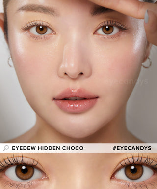 LensMe Eyedew Hidden Grey Colored Contacts Circle Lenses - EyeCandys