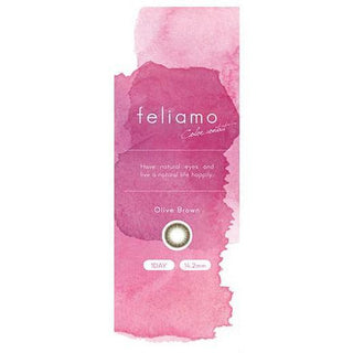Feliamo 1-Day Olive Brown (10pk) Colored Contacts Circle Lenses - EyeCandys