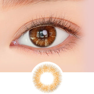 i-DOL Soelagram Brown Natural Color Contact Lens for Dark Eyes - EyeCandys