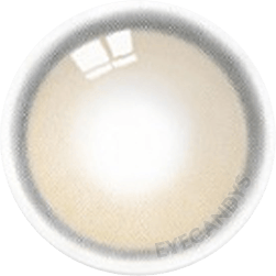 Design of the i-DOL Yurial Water Brown 1-Day (10pk) coloured contact lens from Eyecandys on a white background, showing the dotted patterns meant to mimic those of the human iris.