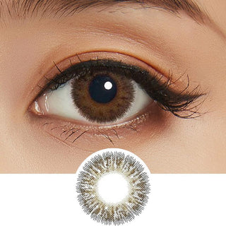 Minette 1-Day Virgin Cocoa Brown (10pk) Colored Contacts Circle Lenses - EyeCandys
