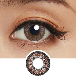Lucia 1-Day Ash Brown (10pk) Colored Contacts Circle Lenses - EyeCandys