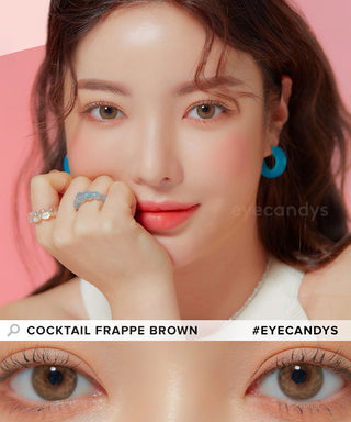 LensMe Cocktail Frappe Brown Colored Contacts Circle Lenses - EyeCandys