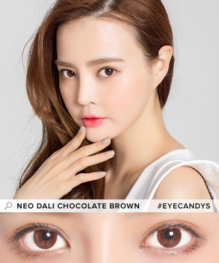 NEO Monthly Dali Chocolate Brown Colored Contacts Circle Lenses - EyeCandys