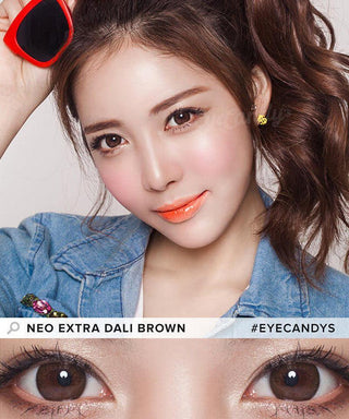NEO Monthly Extra Dali Brown Color Contact Lens - EyeCandys