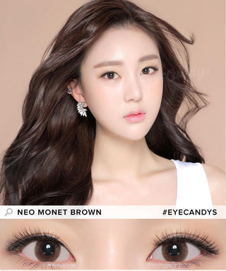 NEO Monet Brown (Custom Toric) Color Contacts for Astigmatism - EyeCandys