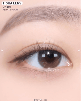 i-Sha Oriana Shade Grey Colored Contacts Circle Lenses - EyeCandys