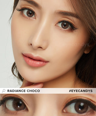 EyeCandys Radiance Hazel Natural Color Contact Lens for Dark Eyes - EyeCandys