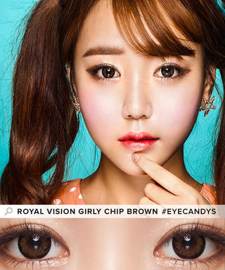 Pink Label Blossom Brown Colored Contacts Circle Lenses - EyeCandys