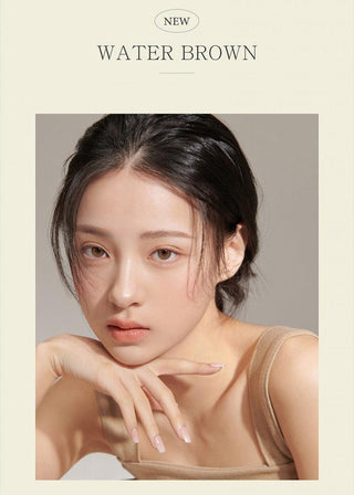 i-DOL Yurial Water Brown 1-Day (10pk) Colored Contacts Circle Lenses - EyeCandys