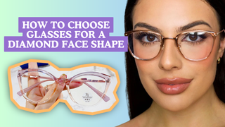 How to Choose Glasses for a Diamond Face Shape | EyeCandys Guide