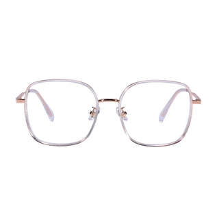 Iced EyeCandys Rini Oversized Square Glasses Prescription Reading Glasses with Vintage Colorful Eyewear Frames available in Blue Light Blocking