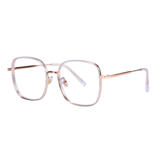 iced EyeCandys Rini Oversized Square Glasses Prescription Reading Glasses with Vintage Colorful Eyewear Frames available in Blue Light Blocking