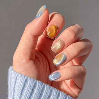Amber Alert Press-On Nails