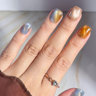 Amber Alert Press-On Nails
