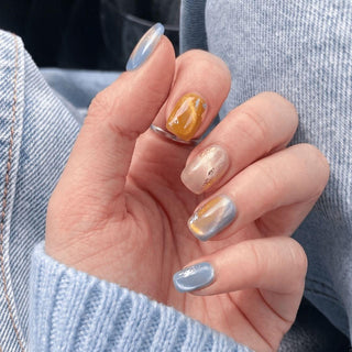 Amber Alert Press-On Nails