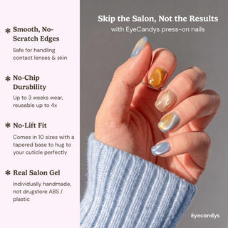 Amber Alert Press-On Nails