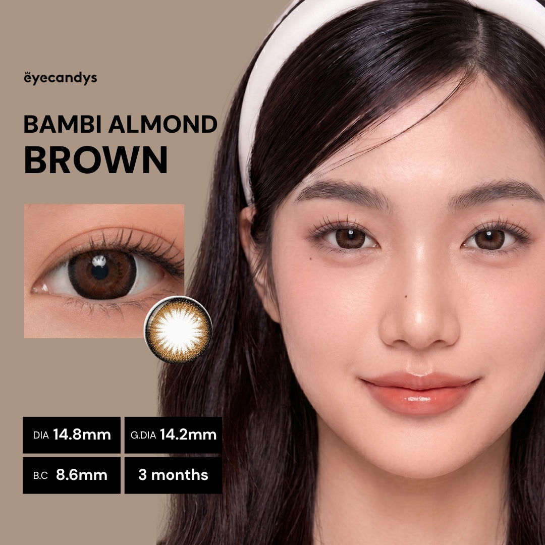 Buy Bambi Princess Mimi Almond Brown Circle Lenses | EyeCandys