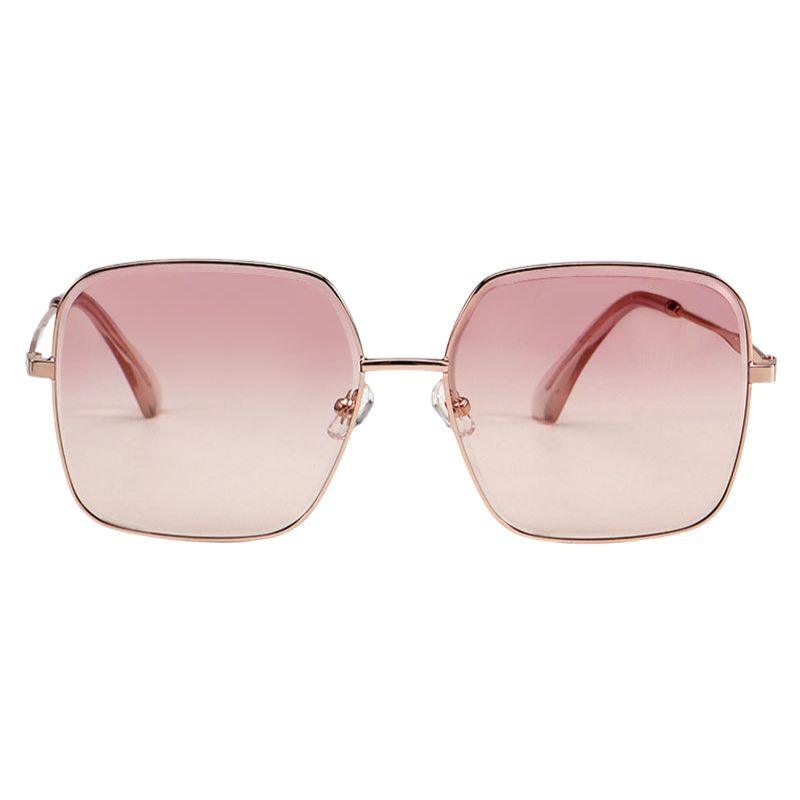 Bermuda Oversized Square Sunglasses Pink Swizzle