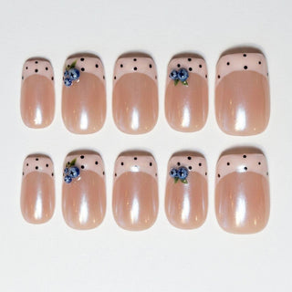 Berry French Press-On Nails